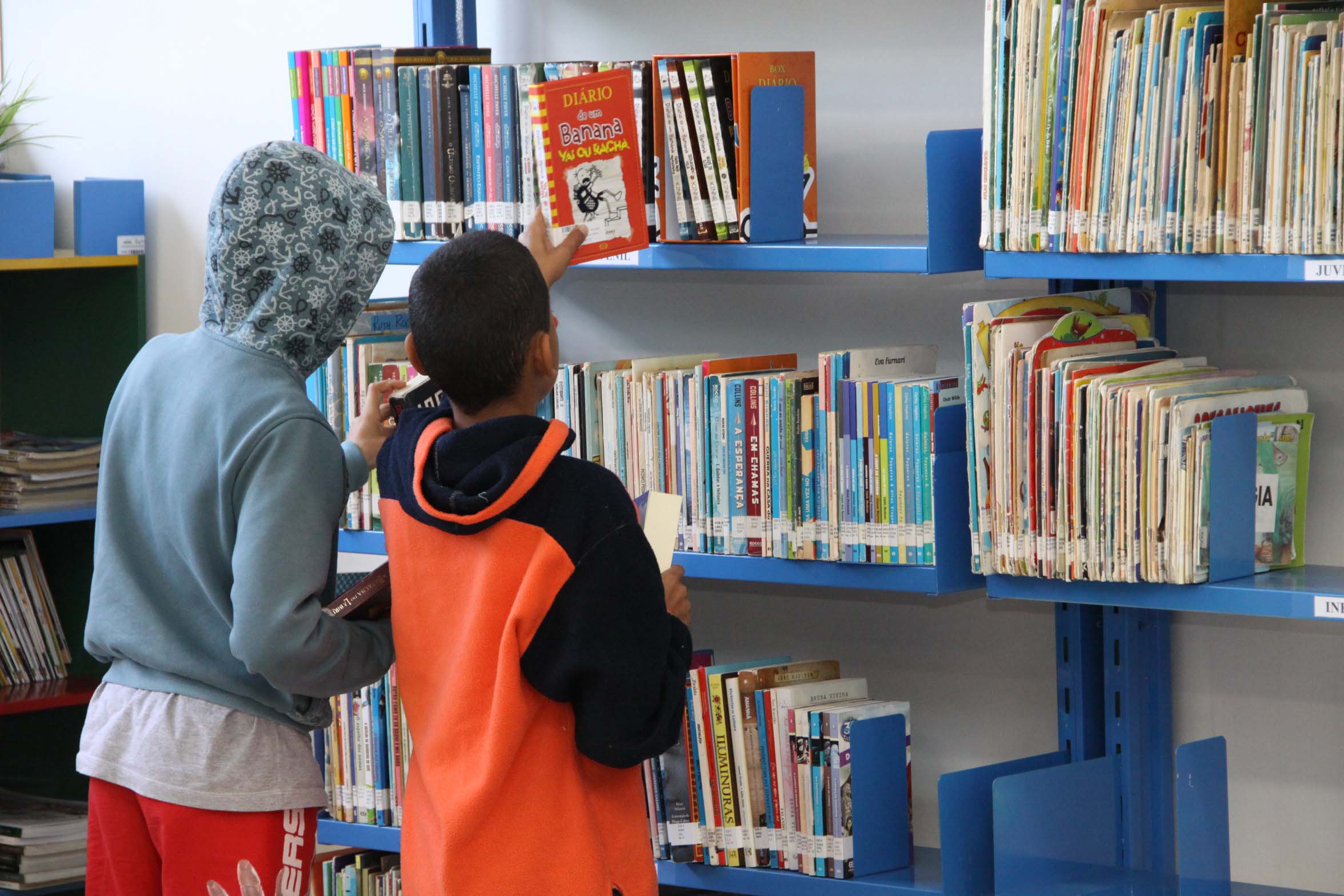 No mundo digital, bibliotecas ainda atraem as crianças e jovens