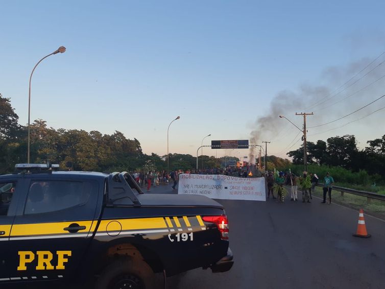 Em Guaíra, índios protestam contra municipalização de saúde