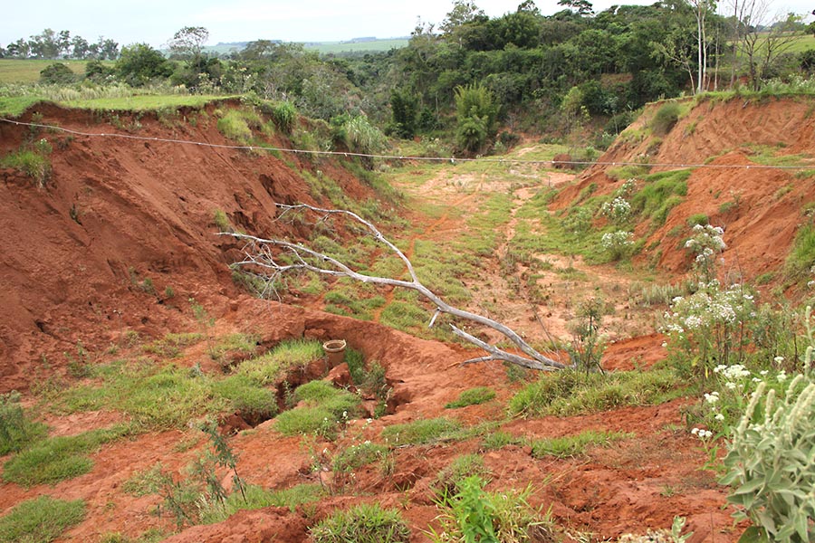 Jornal Ilustrado - Erosão rural em Serra dos Dourados continua crescendo e assusta moradores
