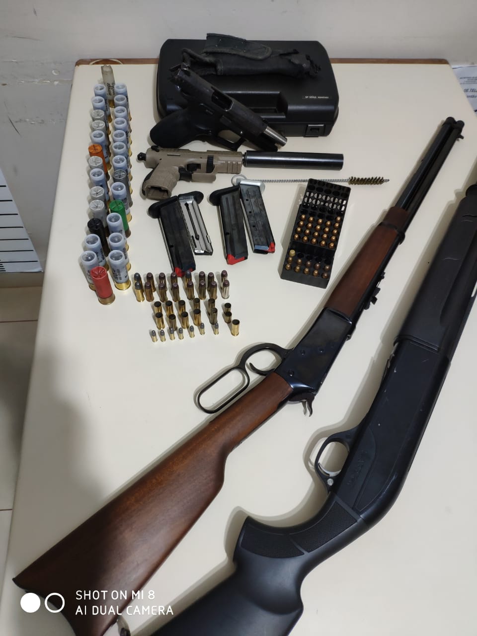 PC apreende armas usadas para ameaçar vítima de violência doméstica em Iporã