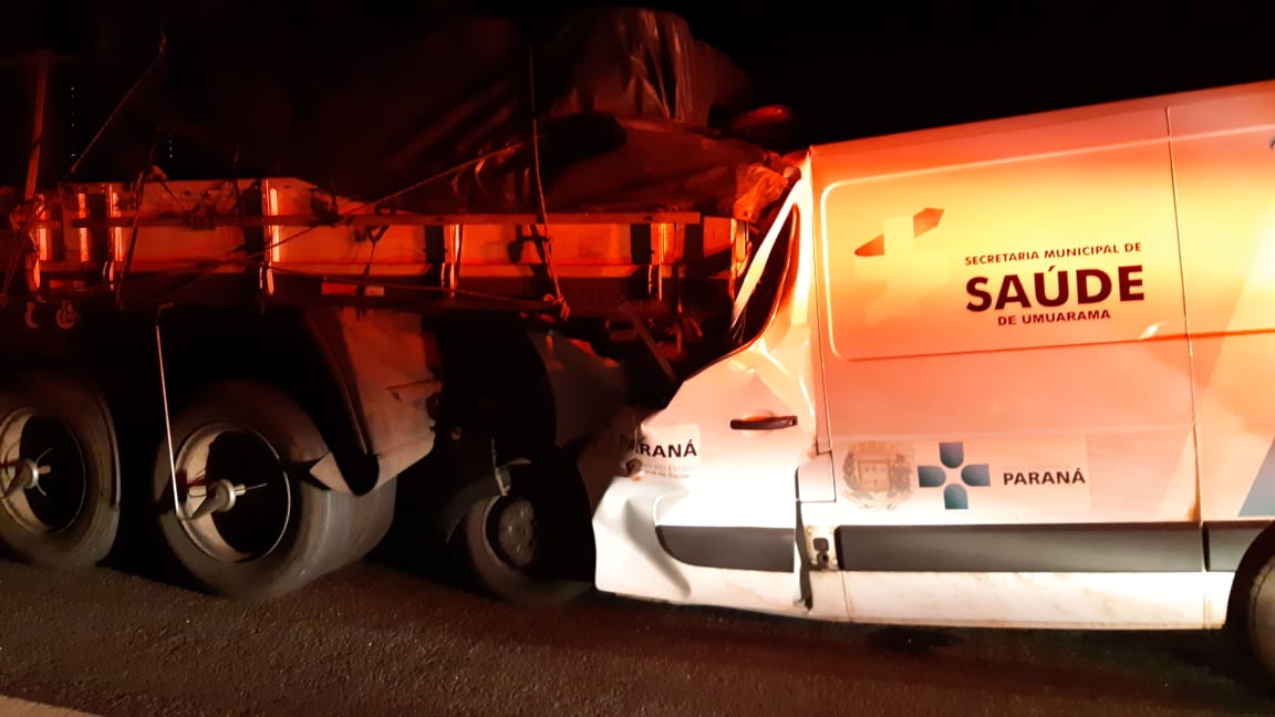 Motorista da ambulância de Umuarama morre em acidente na BR-376