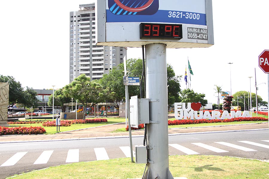 Em Umuarama, 2019 bate recorde das temperaturas mais altas dos últimos 34 anos