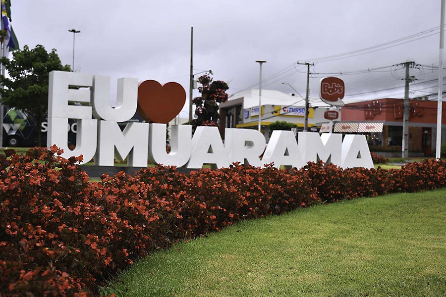 Praça Hênio Romagnolli recebe mais de 3.500 mudas de flores para o Natal