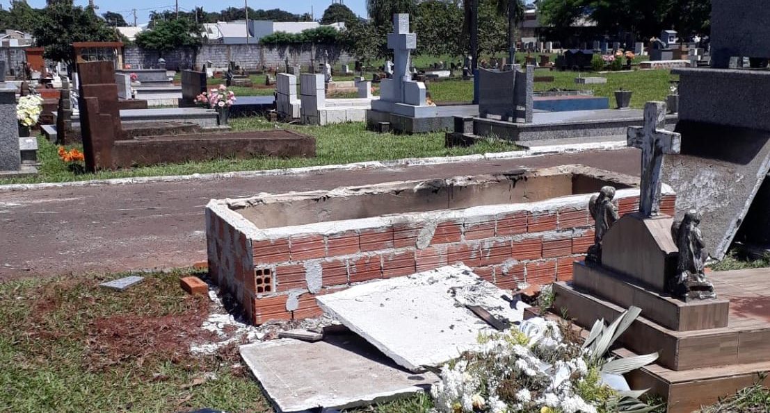 Túmulo de patrão morto por pedreiros é violado e corpo queimado