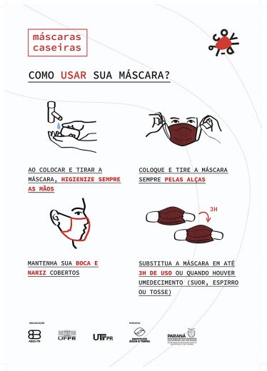 Jornal Ilustrado - Cartazes orientam sobre confecção e descarte de máscaras e luvas