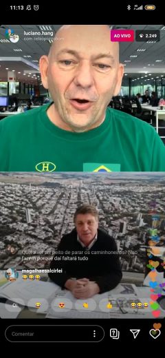 Jornal Ilustrado - Pozzobom em live com o dono da Havan