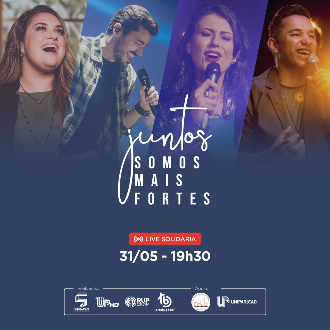 Live Solidária reúne artistas locais em prol de crianças e adolescentes