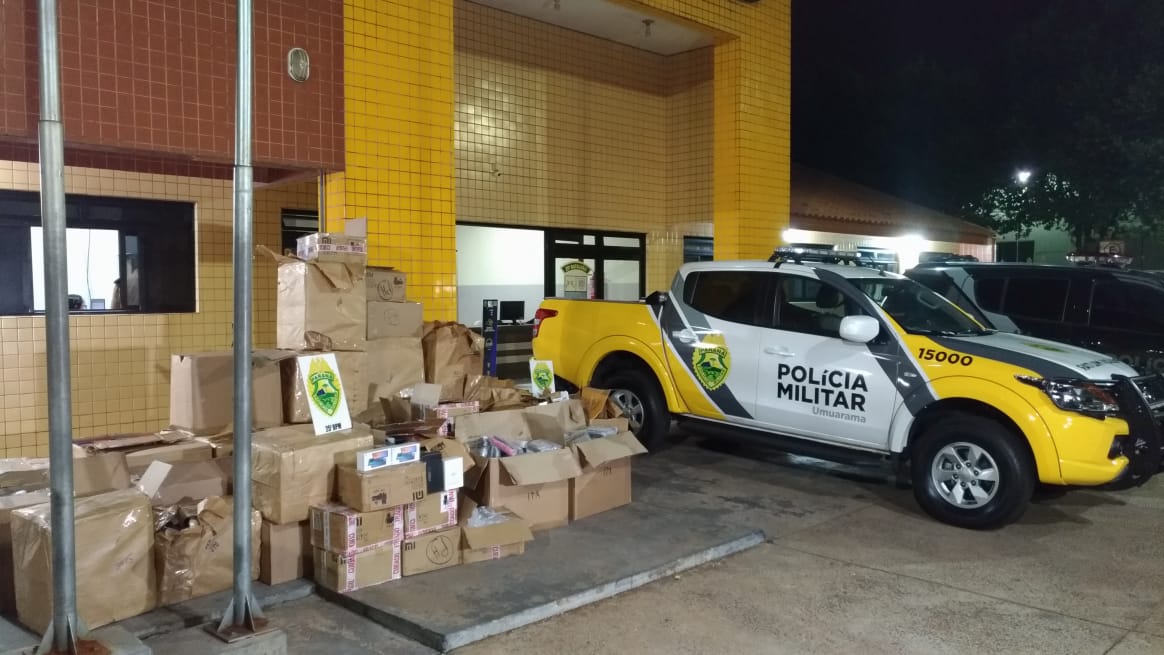 Em 2020, área do 25º BPM apreendeu mais de 150 mil caixas de cigarros