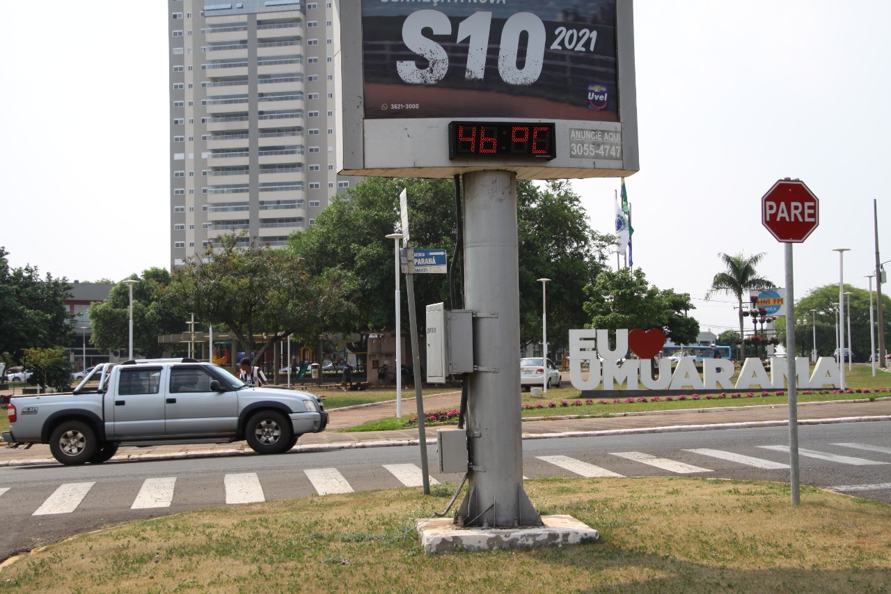 Calor em Umuarama bate recorde com temperatura oficial de 41.7 ºC