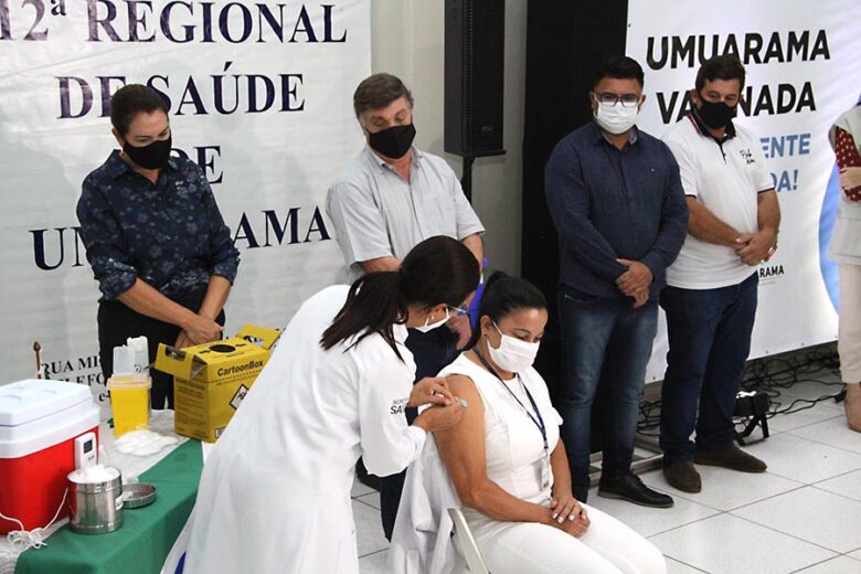 A técnica de enfermagem do município Luzia Alvarenga