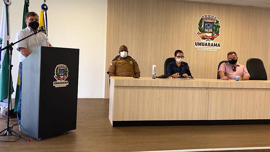 Prefeitura de Umuarama segue decreto restritivo do governo estadual