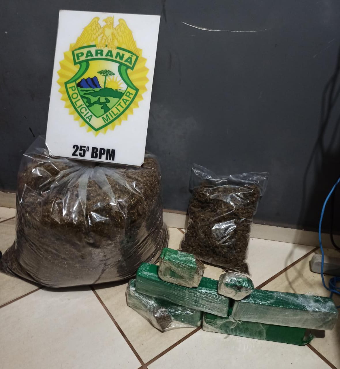 PM apreende agora 15 kg de maconha em Umuarama