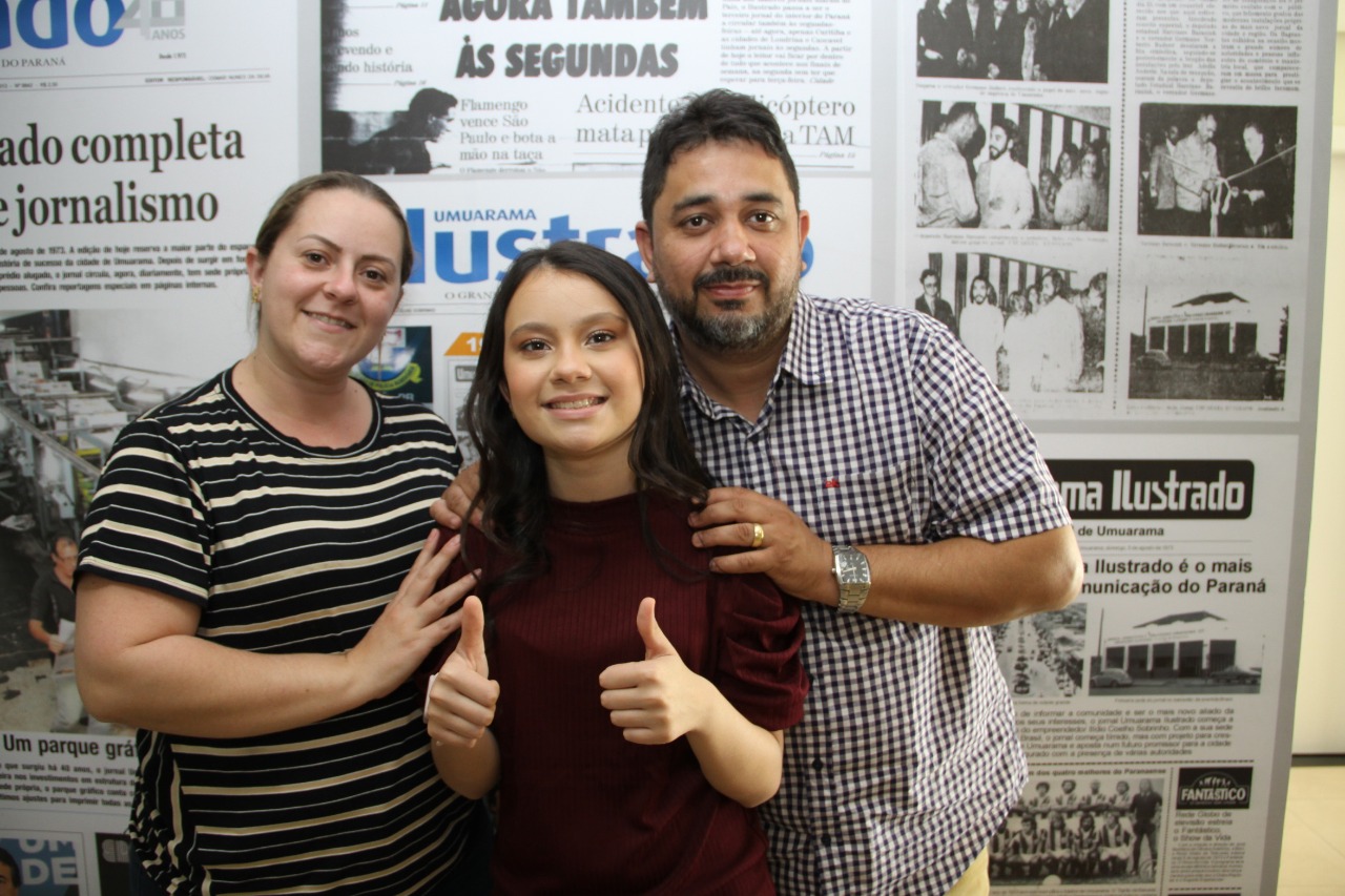 Cantora de Alto Piquiri, Maria Victória quer chegar à final do The Voice Kids