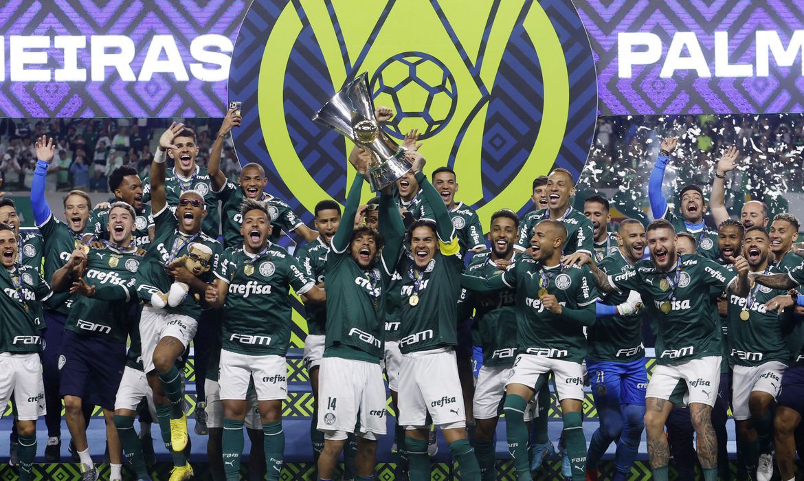 Jornal Ilustrado - Palmeiras vence América-MG e recebe troféu de campeão Brasileiro