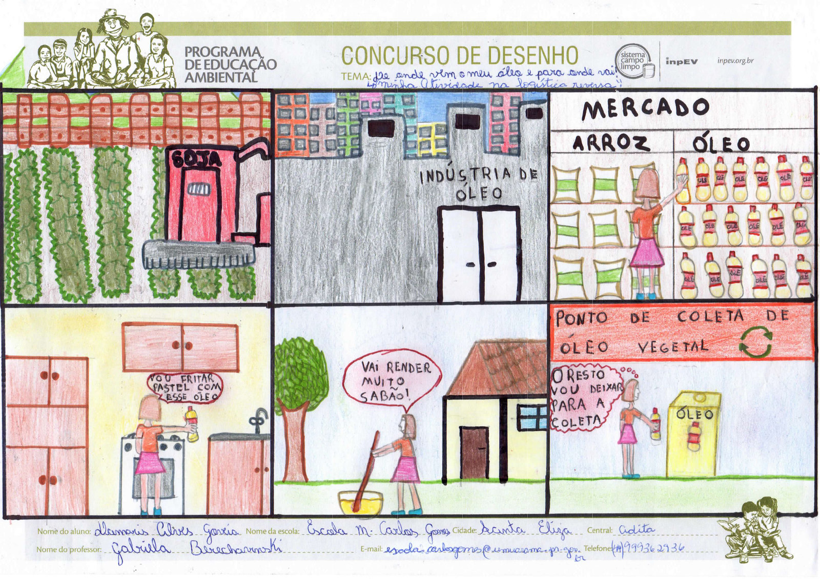 Jornal Ilustrado - Desenho de aluna de Santa Eliza vence edição nacional do PEA Campo Limpo