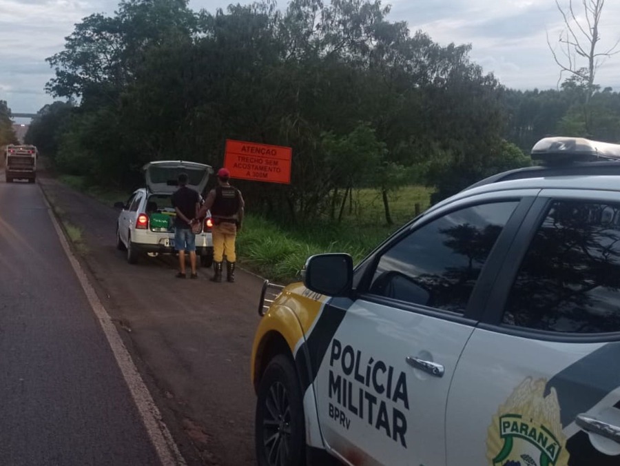Jovem é preso transportando 179 quilos de maconha na PR-323, em Iporã