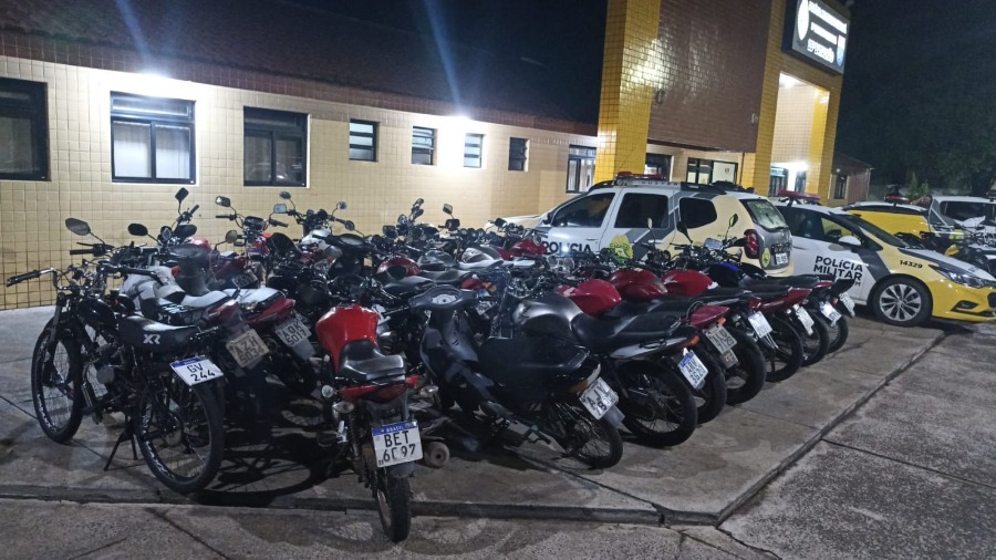 Jornal Ilustrado - Mais de 20 motos são recolhidas durante operação de trânsito em Umuarama  
