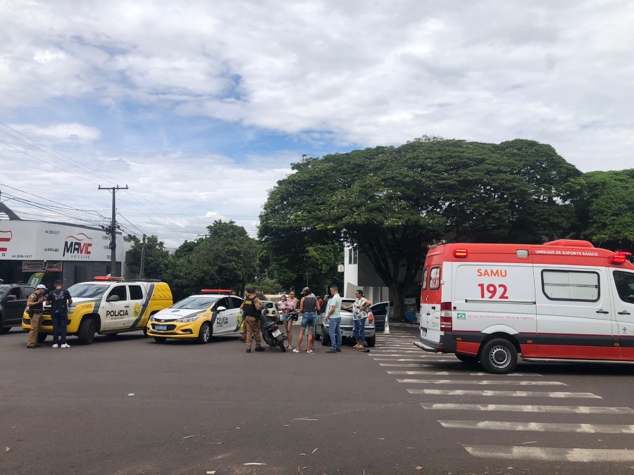 Dois homens ficam feridos após acidente em avenida de Umuarama