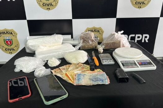 Matador de PM é preso com R$ 210 mil em crack e cocaína em Umuarama