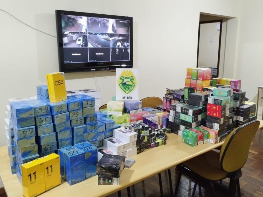 Jornal Ilustrado - Após perseguição, PM apreende produtos contrabandeados em Pérola  