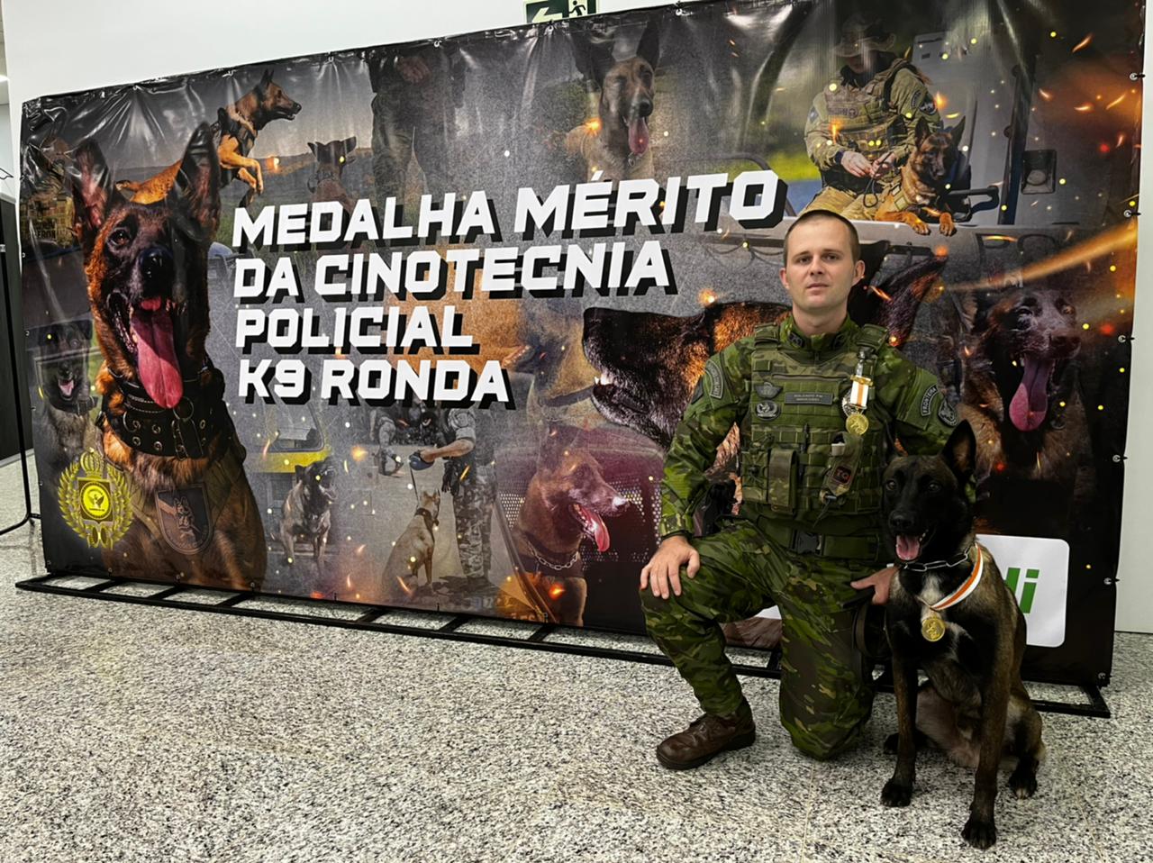 Jornal Ilustrado - Policial e cão do BPFron são agraciados com a Medalha Mérito da Cinotecnia Policial “K9 Ronda” 
