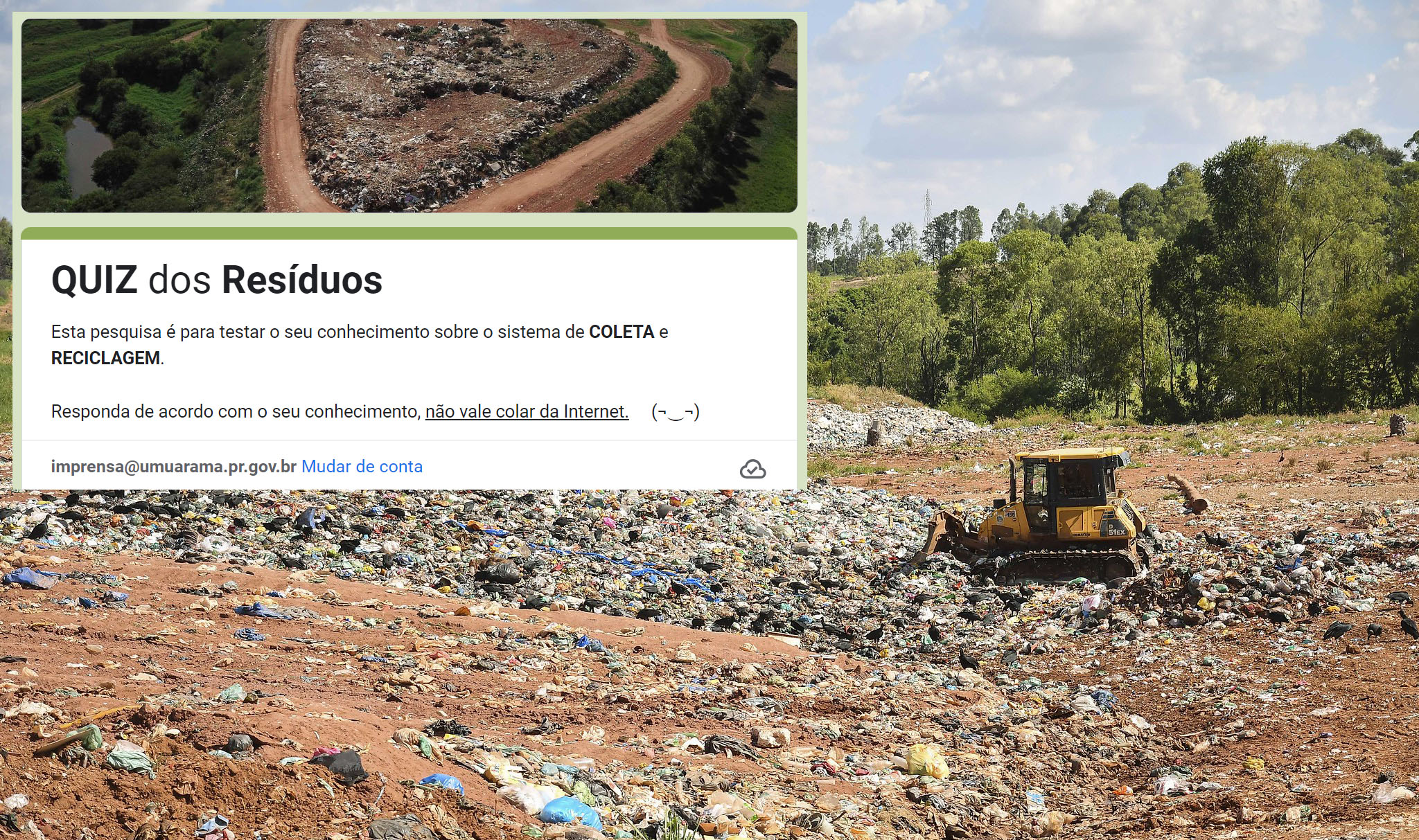 Jornal Ilustrado - Pesquisa testa conhecimentos da população sobre coleta de lixo orgânico e reciclável