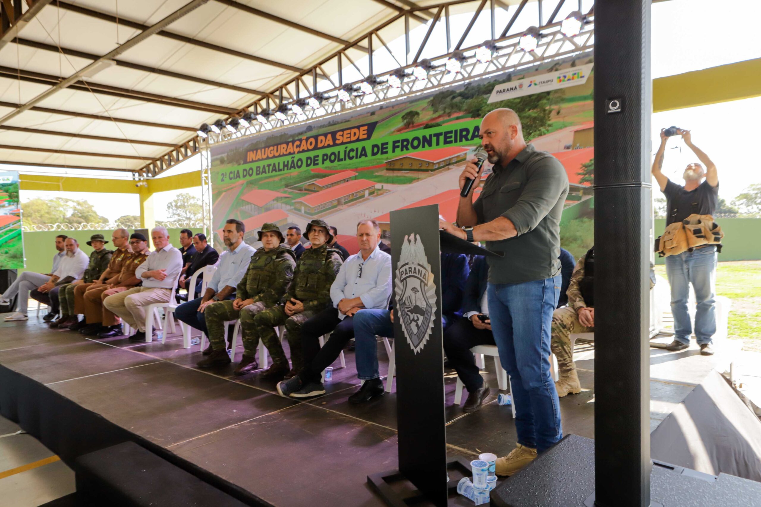 Jornal Ilustrado - Reforço na fronteira: Estado inaugura sede da 2ª Companhia do BPFron, em Guaíra