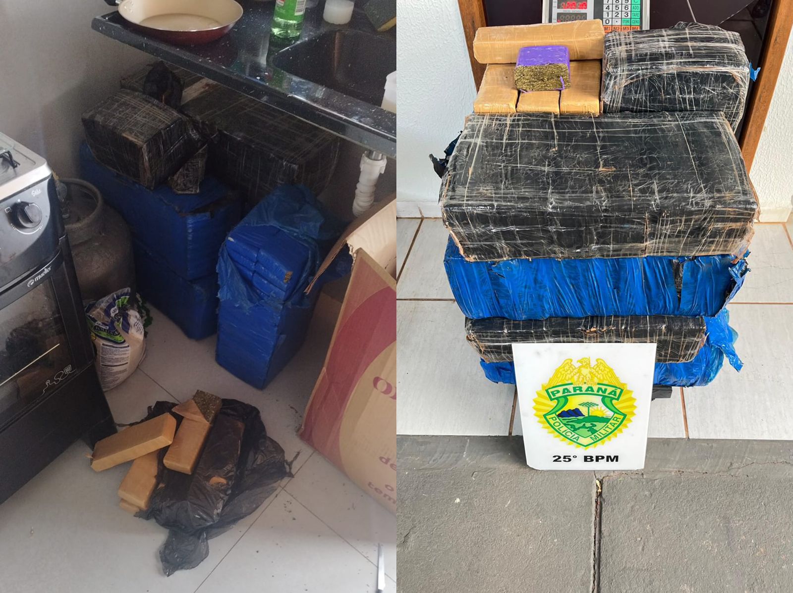 Jornal Ilustrado - PM apreende 120 quilos de maconha em residência no Parque Colina Verde 