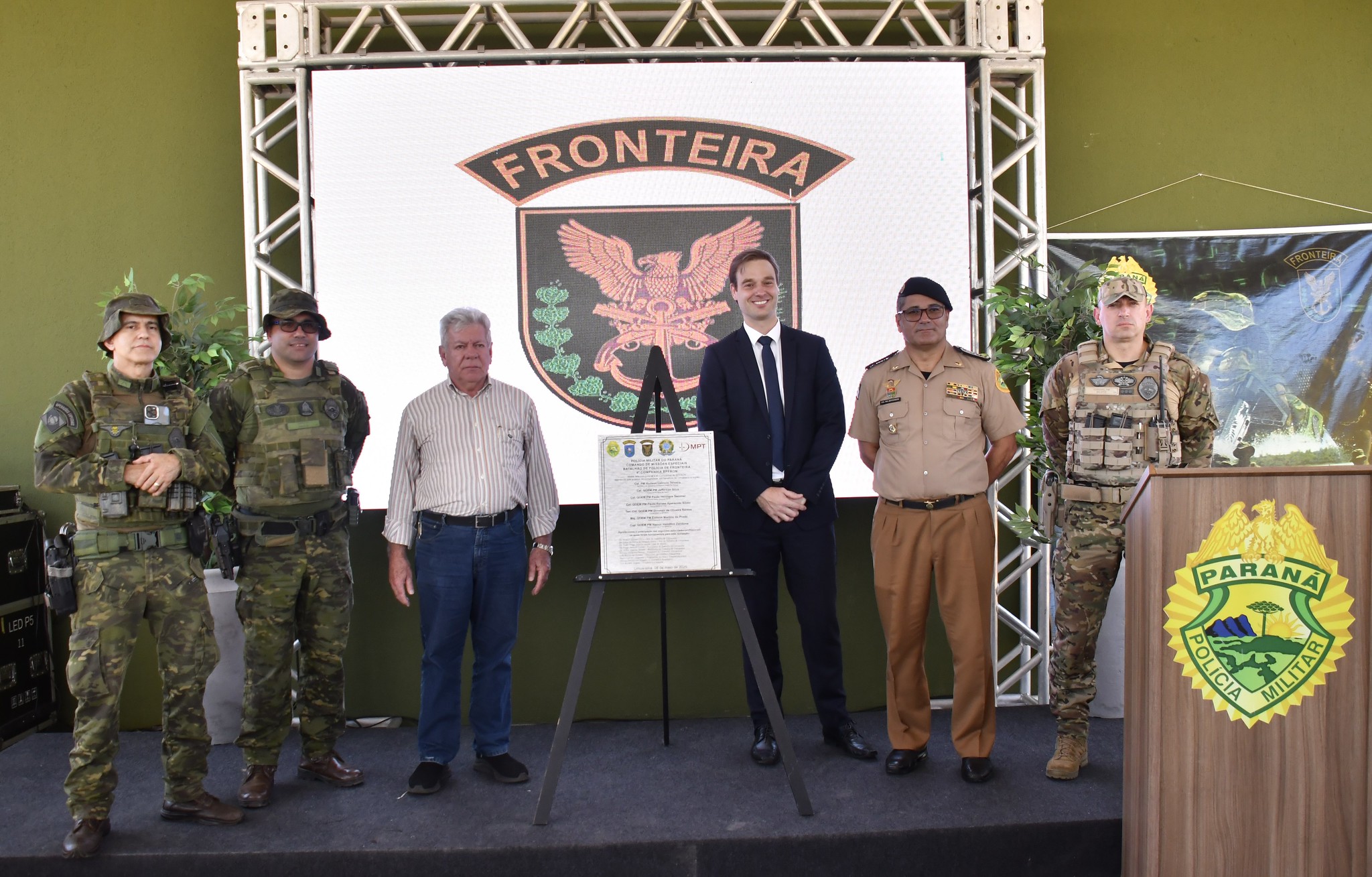 Jornal Ilustrado - Inaugurada nova sede da 4ª Companhia do Batalhão de Fronteira da Polícia Militar do PR
