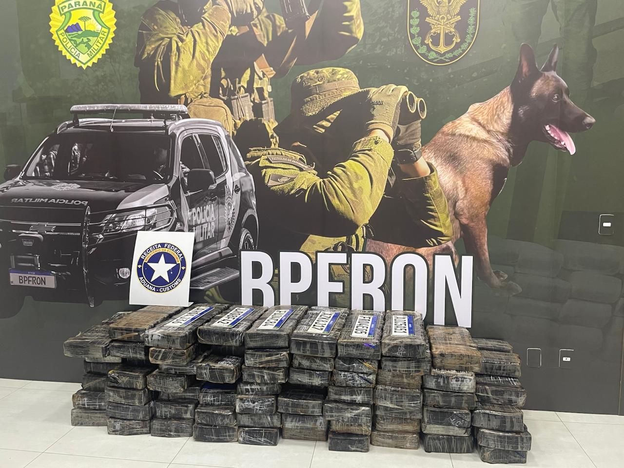 Jornal Ilustrado - BPFron prende homem com mais de 630 quilos de maconha na PR-323