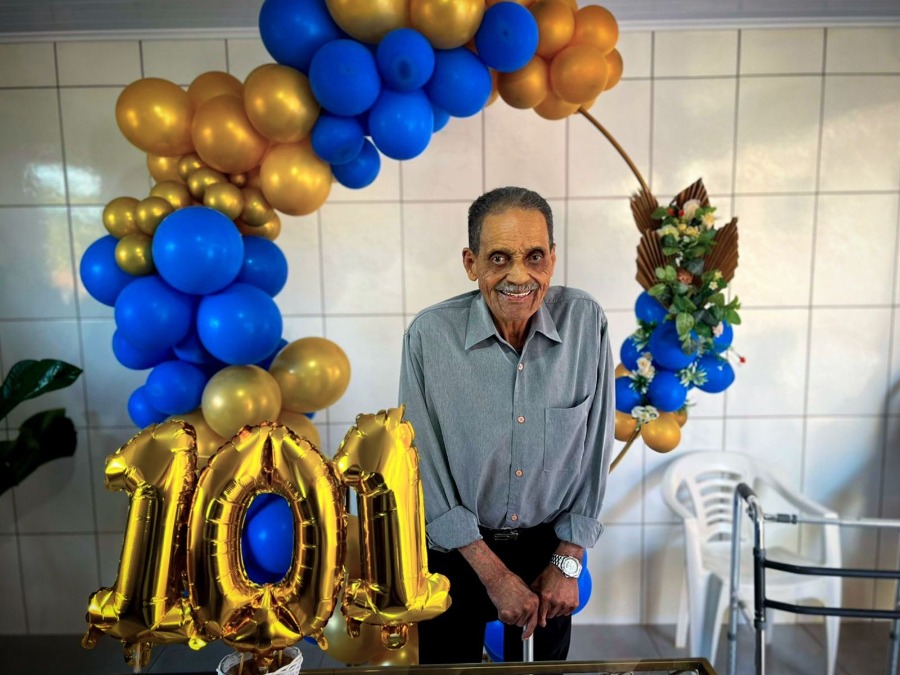 Morador de Serra dos Dourados celebra 101 anos de vida com história de trabalho, superação e muito bom humor