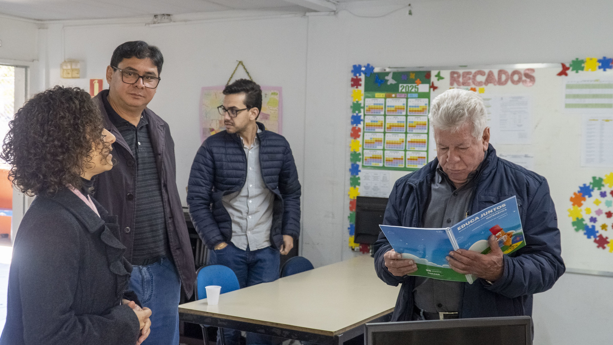 Prefeito Fernando Scanavaca visita Escola Municipal Jardim União e acompanha obras e estrutura pedagógica
