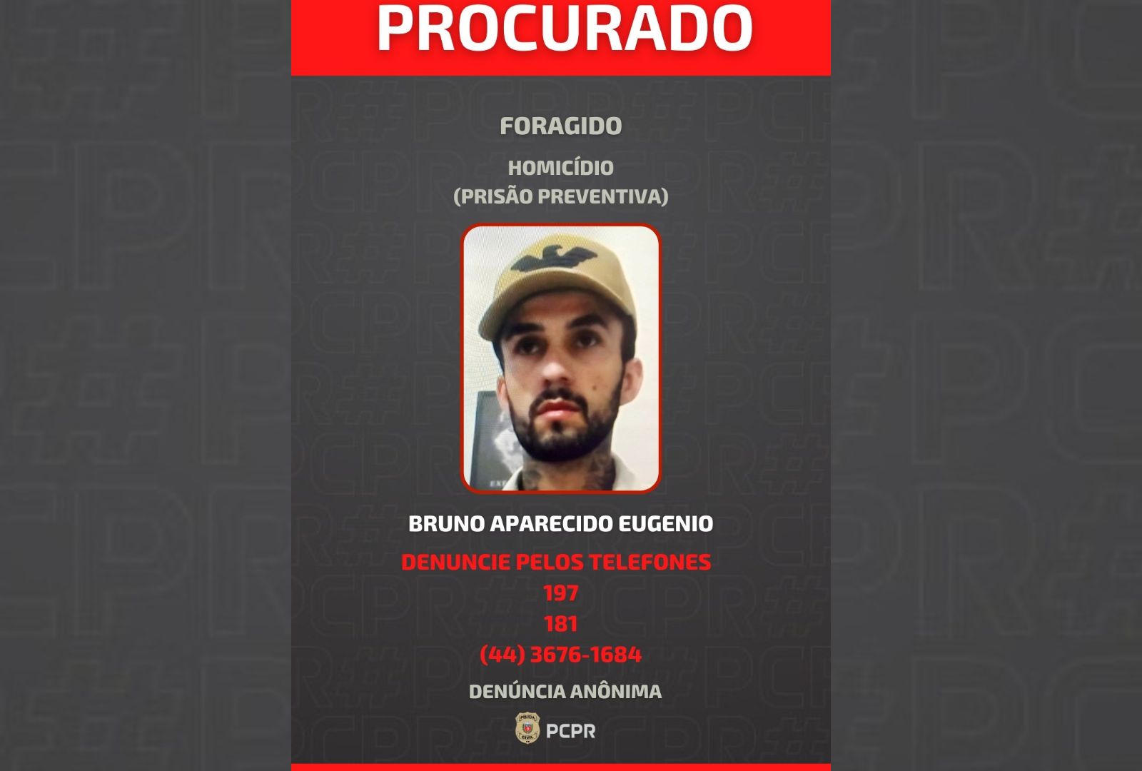 Acusado de matar vizinho a facadas em Mariluz é procurado pela Polícia Civil
