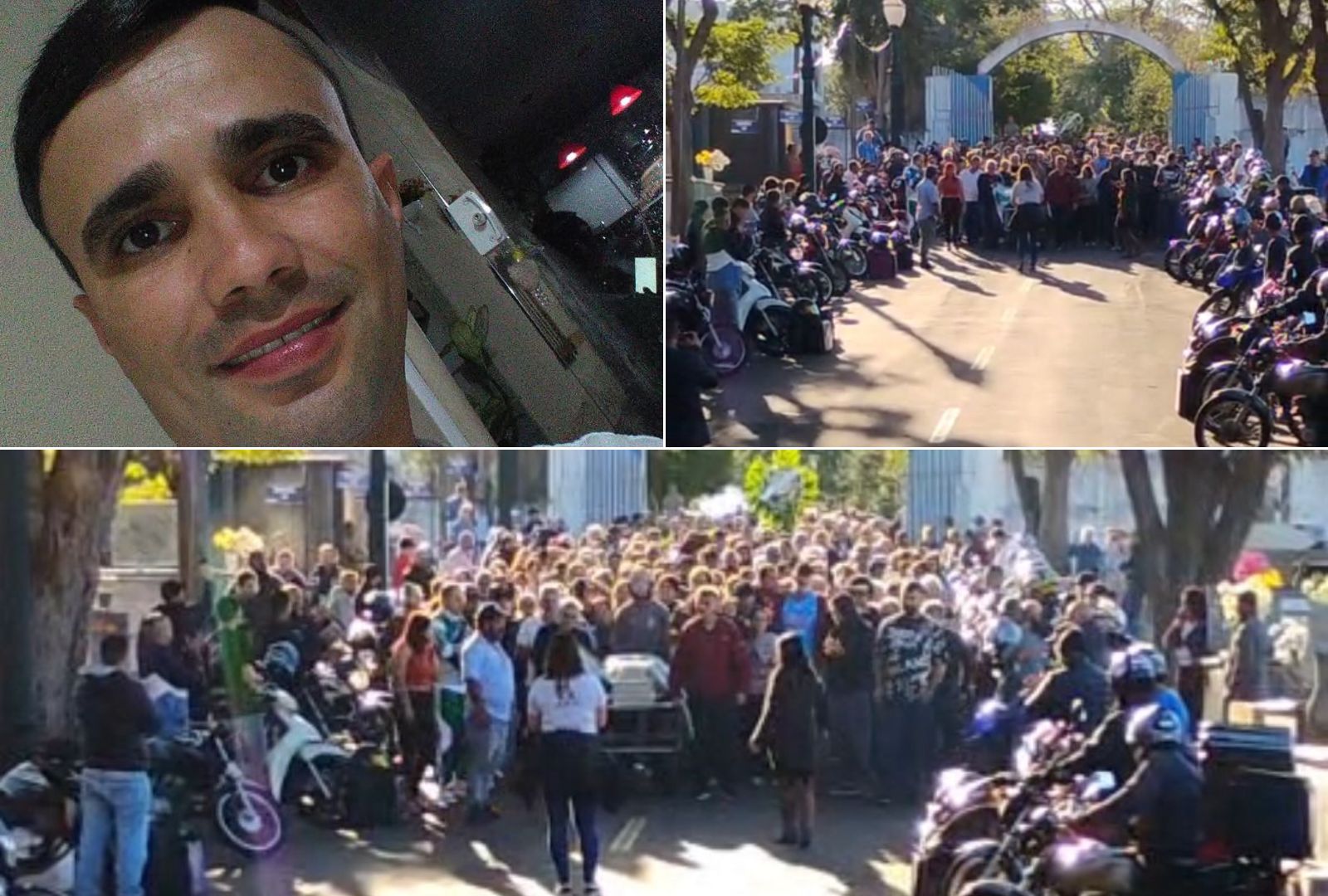 Comoção marca sepultamento de motoboy que morreu em acidente na PR-323