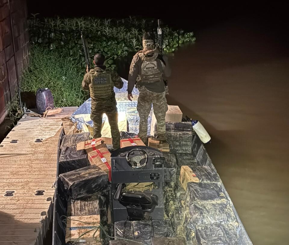 Jornal Ilustrado - Operação conjunta apreende embarcação com R$ 1 milhão em contrabando em Altônia