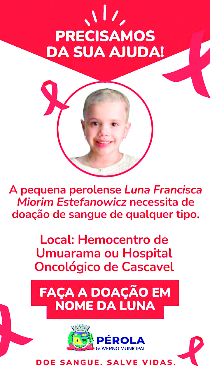 Jornal Ilustrado - Campanha solidária mobiliza comunidade para doar sangue em nome da pequena Luna