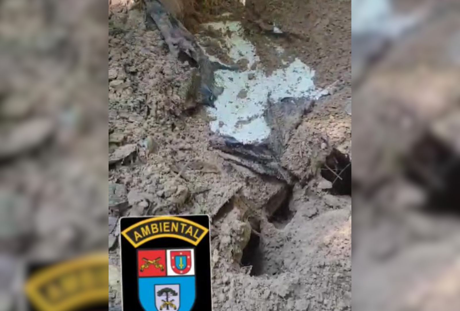 Polícia localiza carro enterrado em bunker em Icaraíma; com vídeo