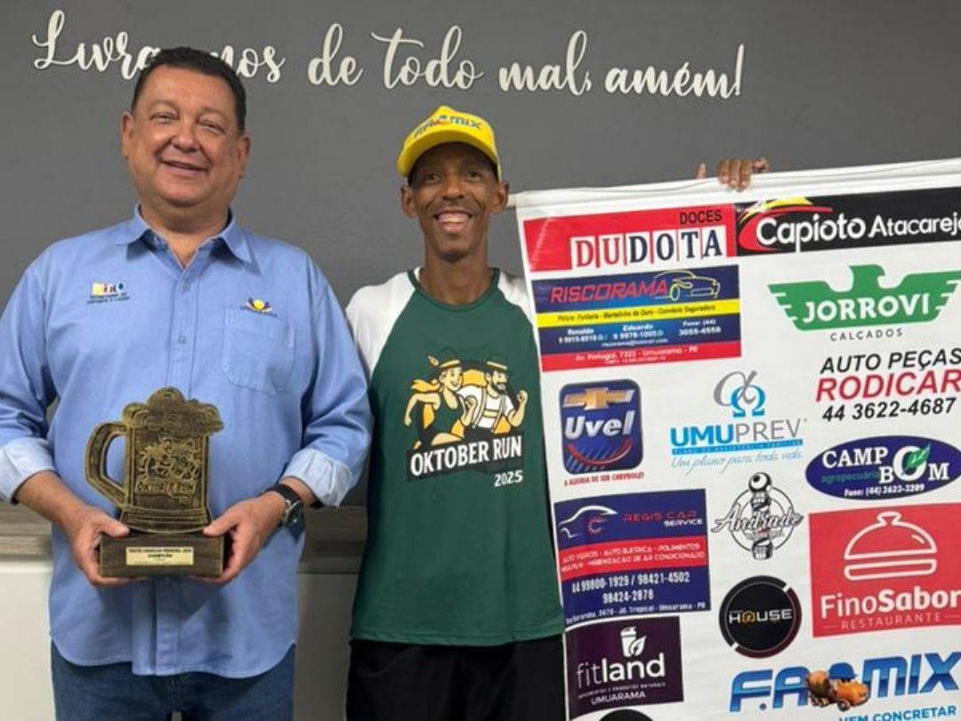 Pai e filho vencem respectivas categorias na Oktober Run