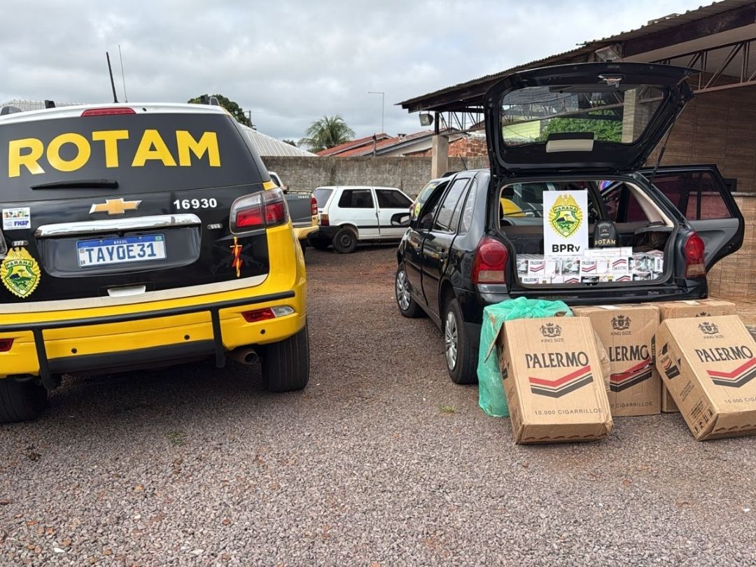 Motorista é preso com 500 pacotes de cigarros contrabandeados em Terra Roxa