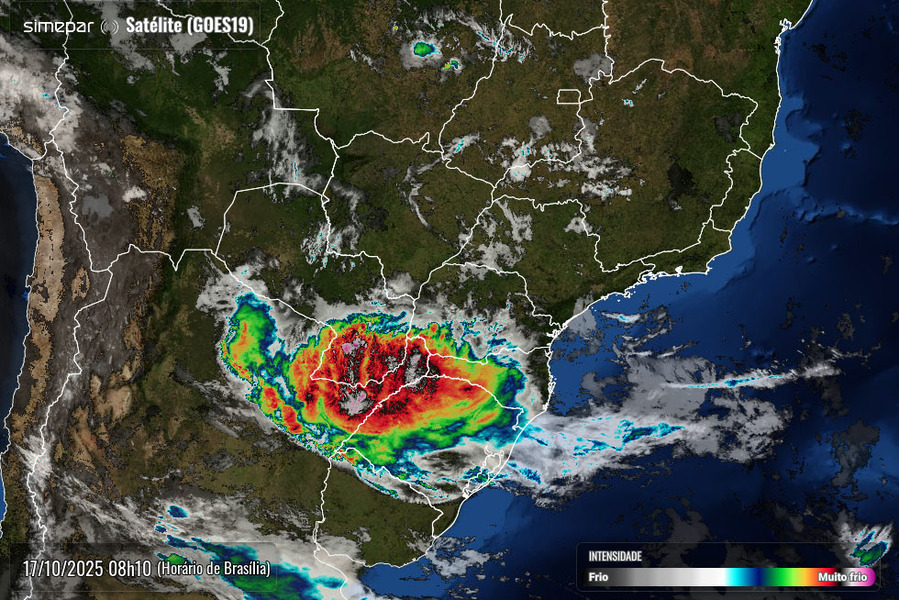 Com nova frente fria, primavera mantém alternância entre chuva, sol e ventos fortes