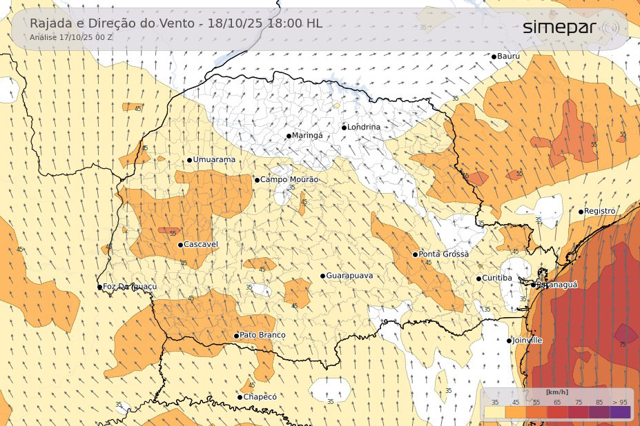 Jornal Ilustrado - Com nova frente fria, primavera mantém alternância entre chuva, sol e ventos fortes