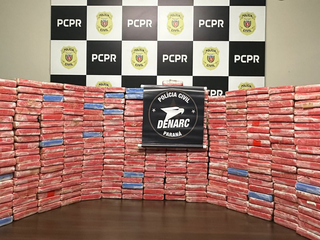 Carga de cocaína avaliada em R$ 10 milhões é apreendida após denúncia no Paraná