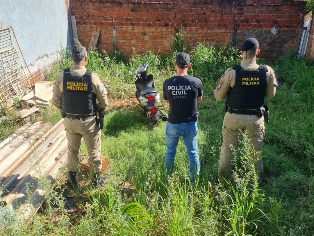 Moto furtada é recuperada e suspeito é preso em Altônia