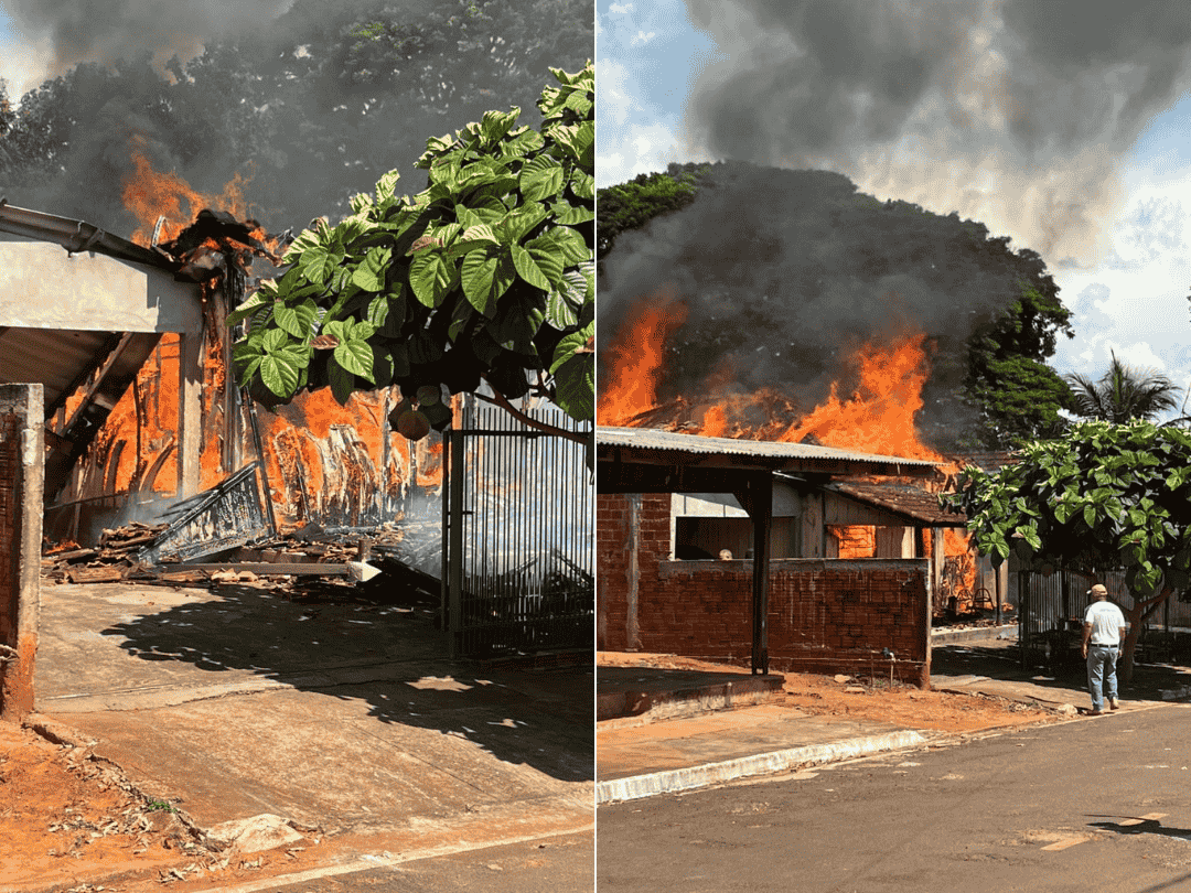 Incêndio destrói casa de moradora do distrito de São Silvestre, em Cruzeiro do Oeste
