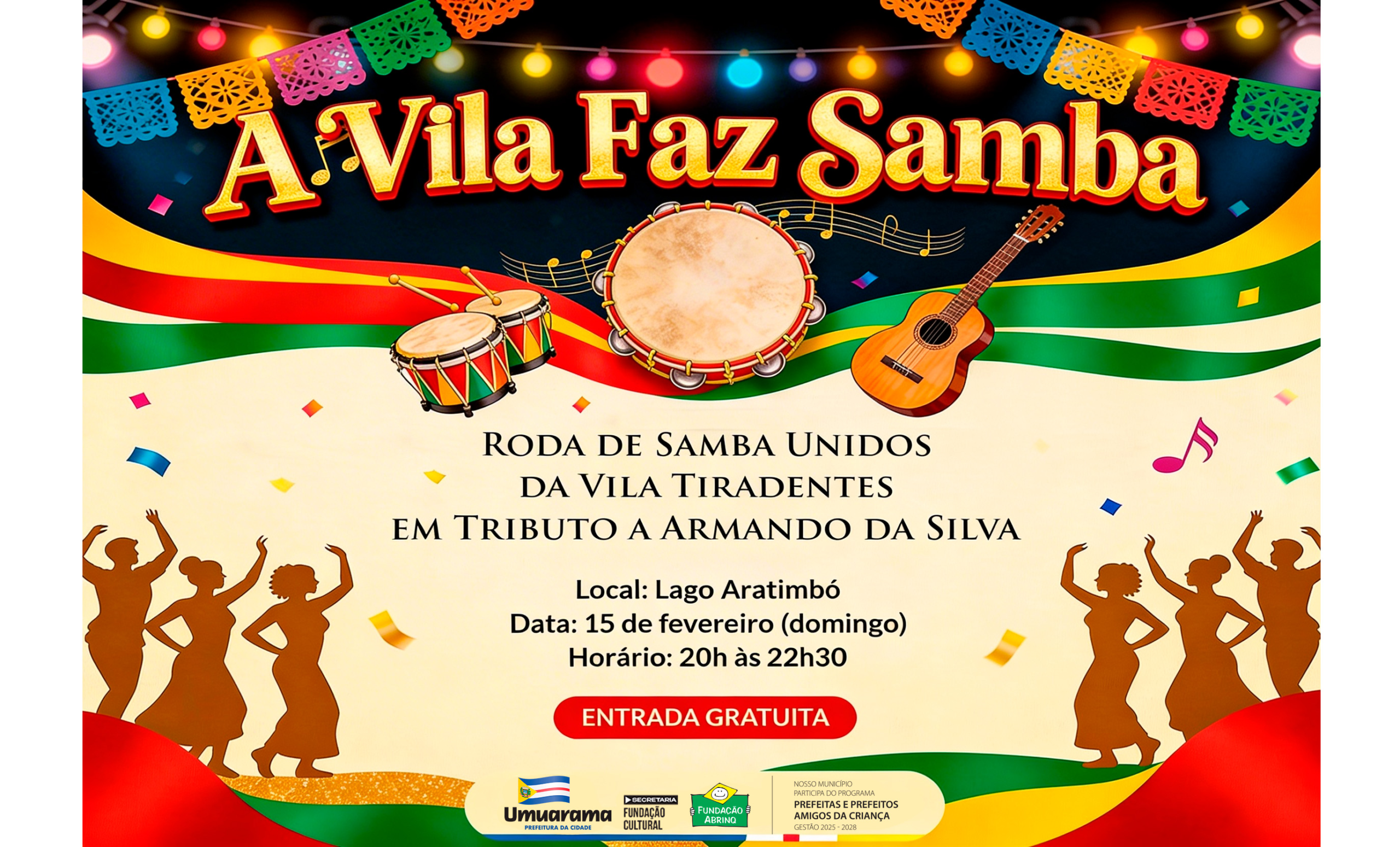 Jornal Ilustrado - O grande jornal do Noroeste do Paraná Jornal Ilustrado - Lago Aratimbó será palco de noite dedicada ao samba e à memória cultural