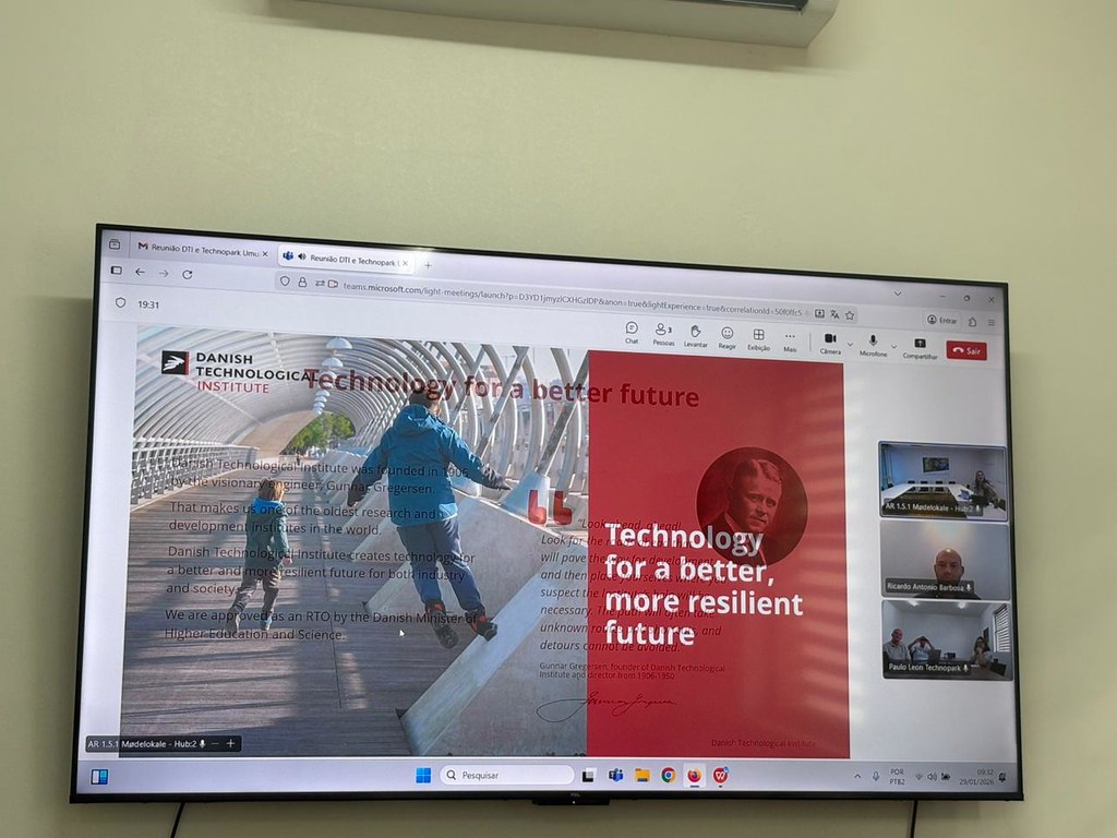 Technopark firma parceria internacional com instituto de tecnologia da Dinamarca