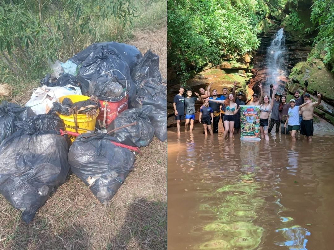 Jornal Ilustrado - Mutirão reúne voluntários e garante limpeza da Cachoeira do Jonas em Umuarama