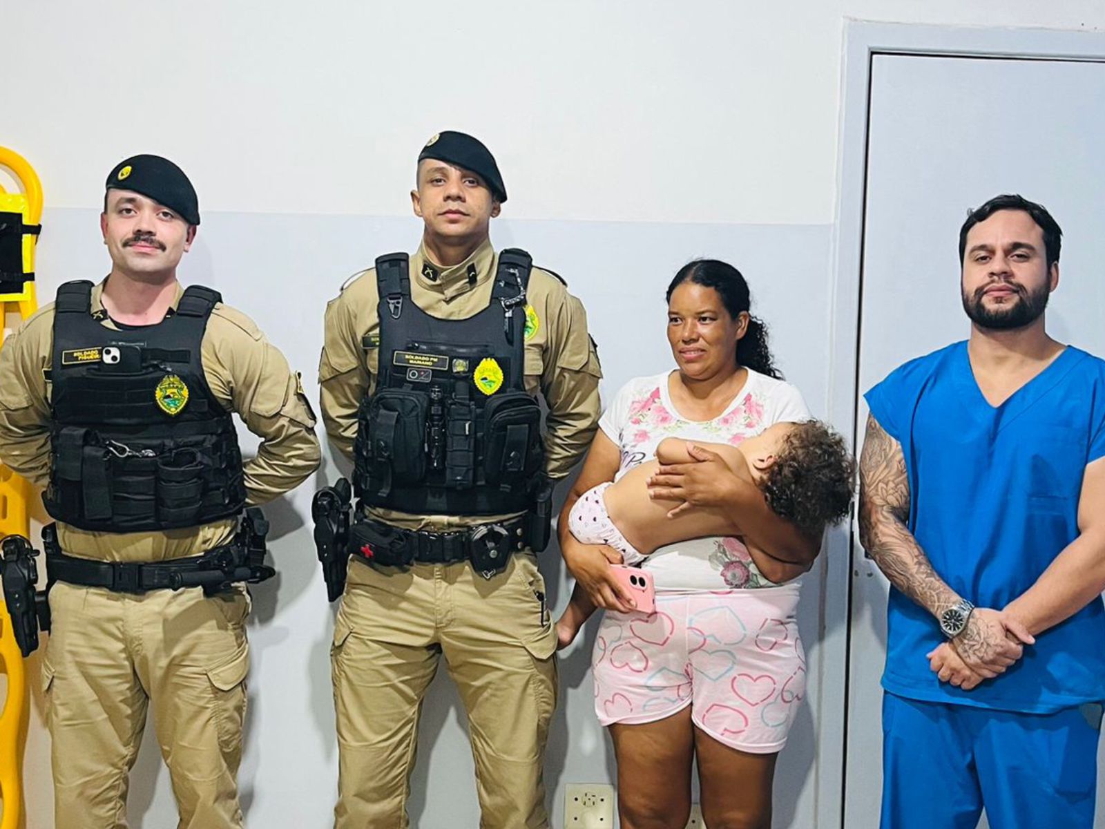 Policiais militares salvam bebê engasgado e desacordado em Iporã