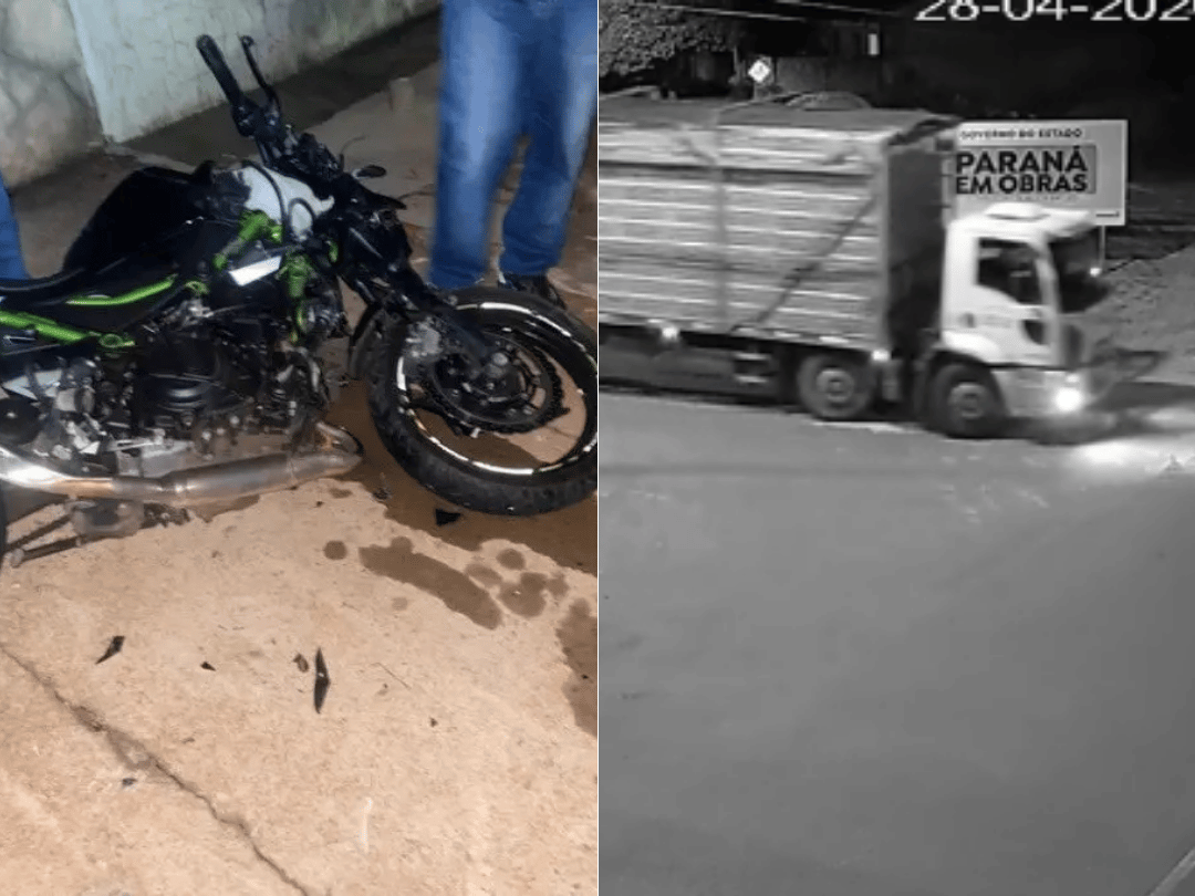 Vídeo mostra colisão fatal que vitimou jovem de 23 anos no centro de Douradina