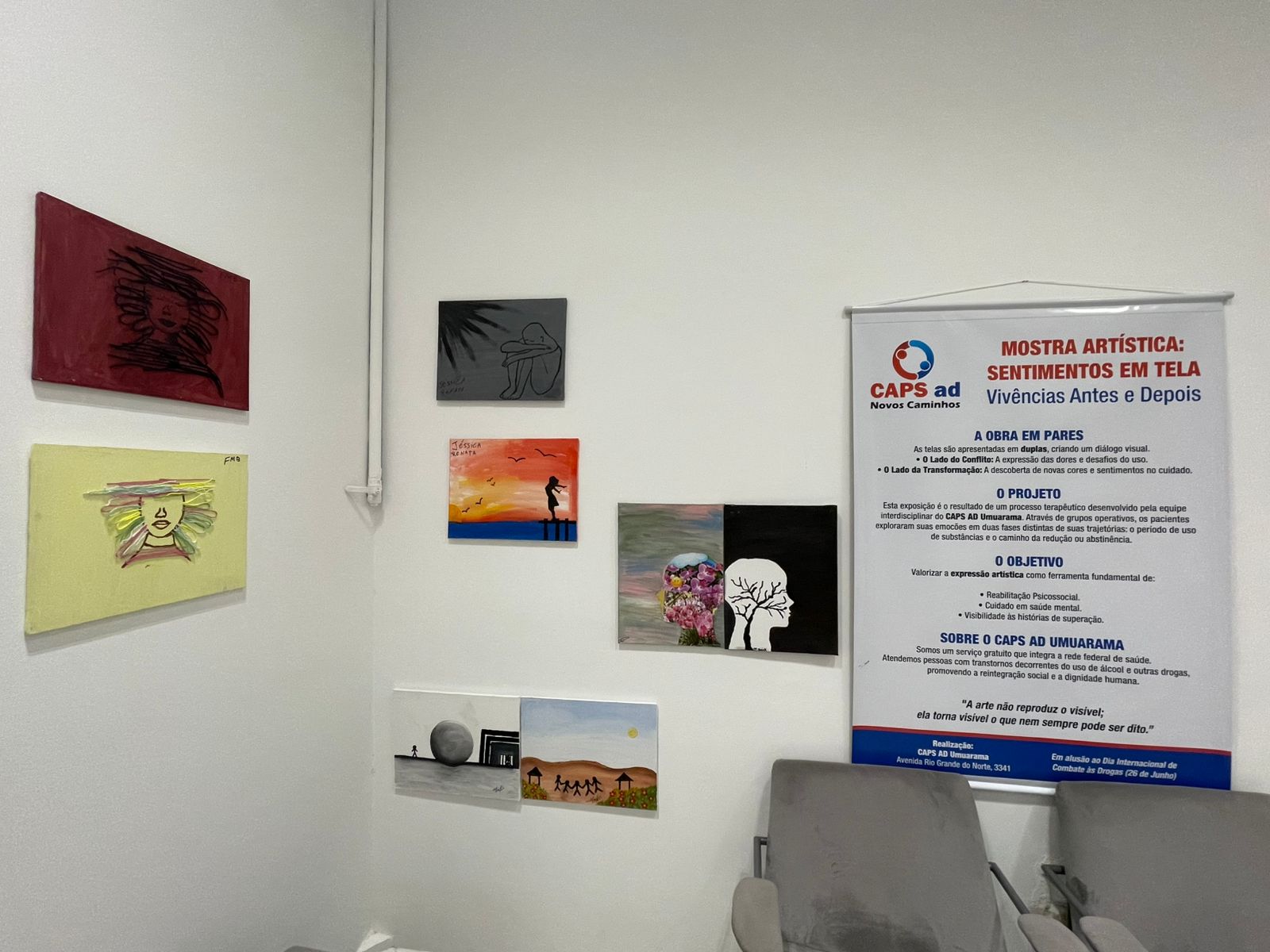 Jornal Ilustrado - Exposição revela emoções e talentos de pacientes do CAPSAD de Umuarama